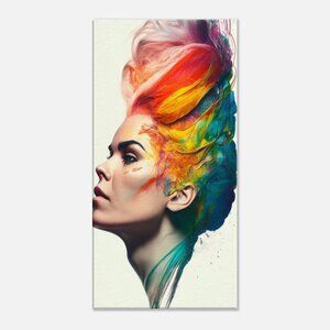 Elevate Your Playful Posh Chromatic Queen Home Office with Eye-Catching Wall Art
